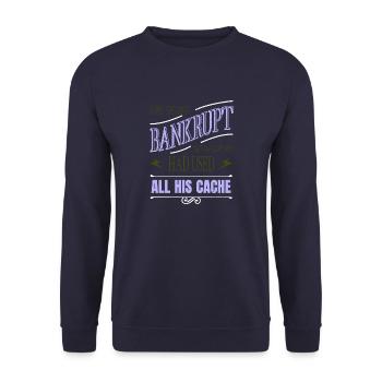 pride birthday counterculture peace for paris gift - Unisex Sweatshirt - navy - Front - Alina (178cm) & Michal (187cm)