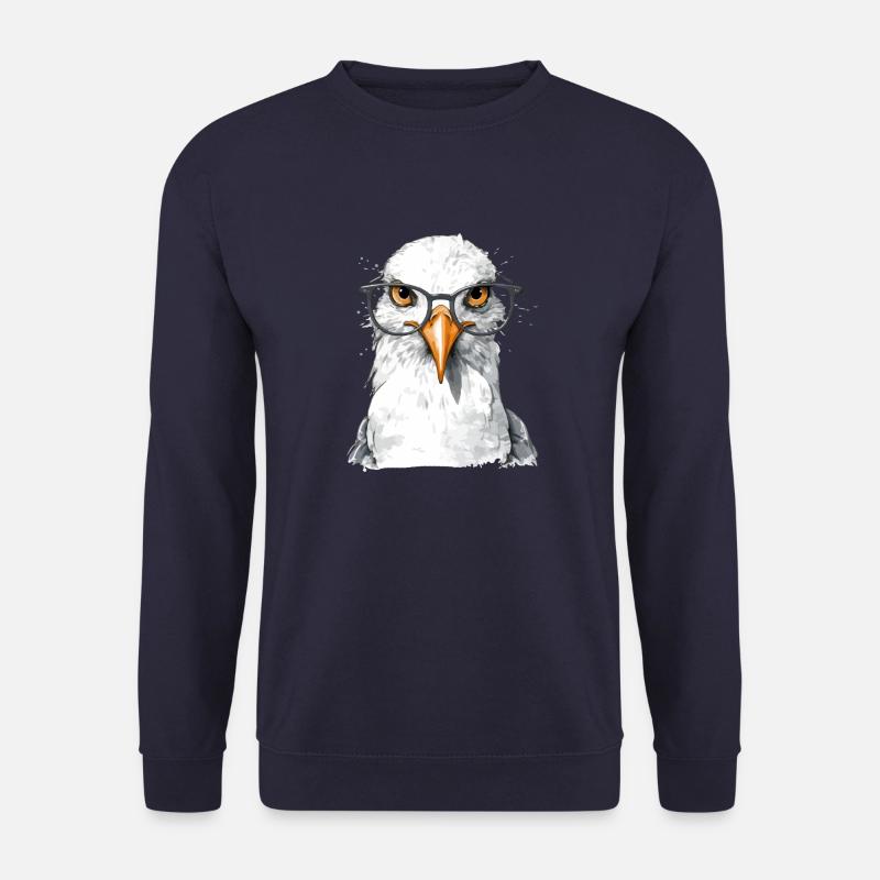 Mina, die Brillenmöwe - Unisex Pullover - Navy