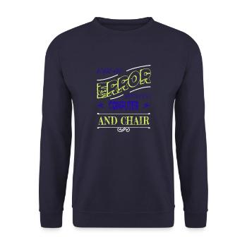 Analyst Present Idea Hacker Computer Science - Unisex Sweatshirt - navy - Front - Alina (178cm) & Michal (187cm)