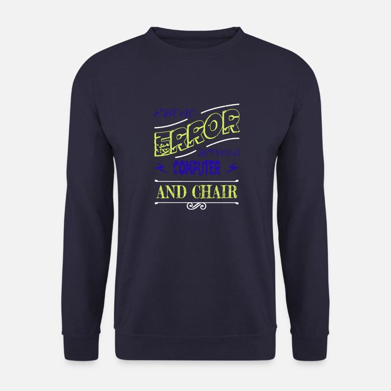 analyst present idea hacker computer science - Unisex Pullover - Navy