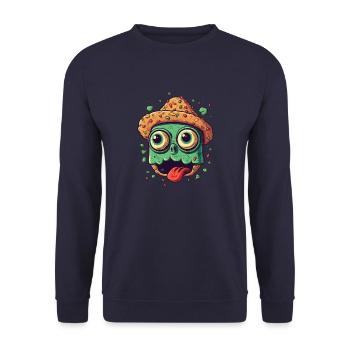 Taco Time - Unisex Pullover - Navy - Vorne - Alina (178cm) & Michal (187cm)