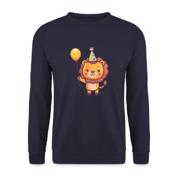 Bande dessinée d’anniversaire de Leo - Sweat-shirt Unisexe - marine - Devant - Alina (178cm) & Michal (187cm)