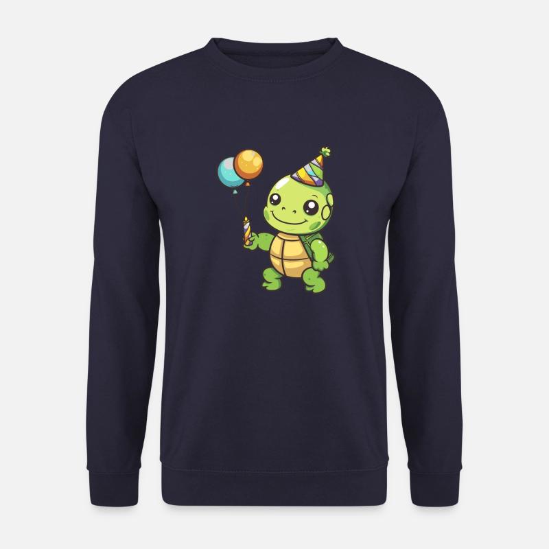 Turtle Birthday Comic - Unisex Sweatshirt - navy