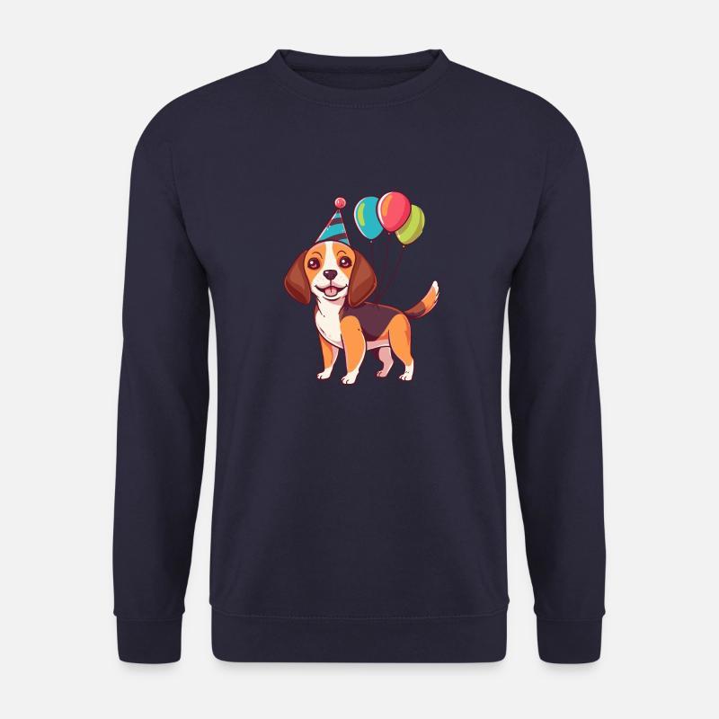 Beagle Dogs Birthday Comic - Unisex Sweatshirt - navy