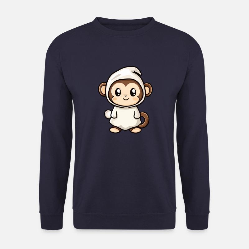 Monkey Halloween Funny Ghost - Unisex Sweatshirt - navy