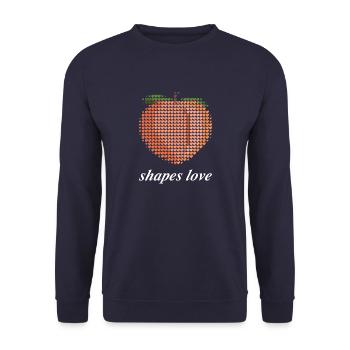 Eurovision 2025 - Inspired Peach theme - Unisex Sweatshirt - navy - Front - Alina (178cm) & Michal (187cm)