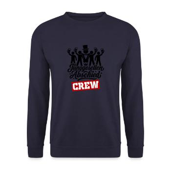Junggesellen Abschied Crew Jga Lustig - Unisex Pullover - Navy - Vorne - Alina (178cm) & Michal (187cm)