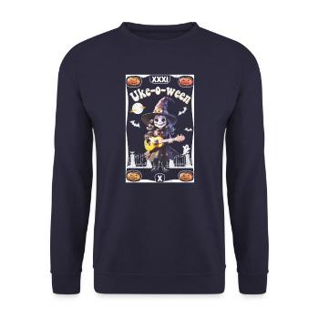 Carte de Uke-o-ween Taro - Sweat-shirt Unisexe - marine - Devant - Alina (178cm) & Michal (187cm)