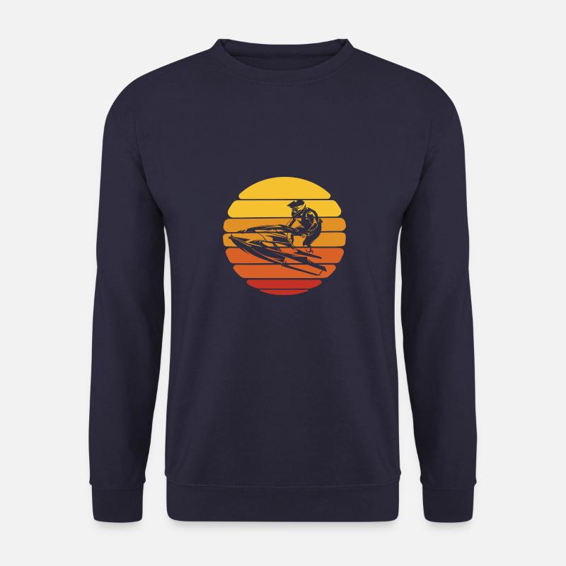 Jet Ski Sunset Wassersport Design - Unisex Pullover - Navy
