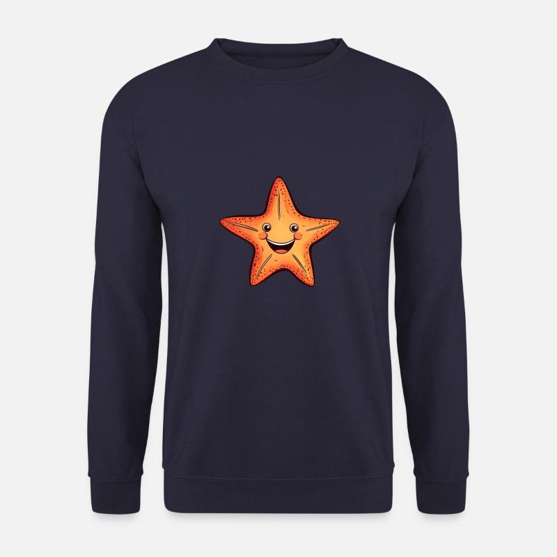 Seestern Comic Kawaii - Unisex Pullover - Navy