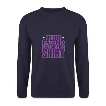 Chemise Best Friends - Sweat-shirt Unisexe - marine - Devant - Alina (178cm) & Michal (187cm)