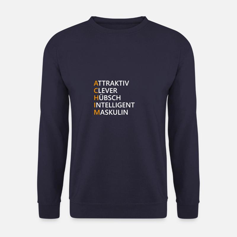 Achim Name Geschenk - Unisex Pullover - Navy