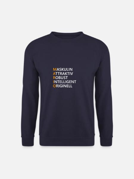 Mario Name Geschenk - Unisex Pullover - Navy