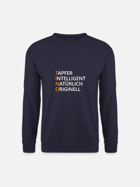 Tino Name Geschenk - Unisex Pullover - Navy