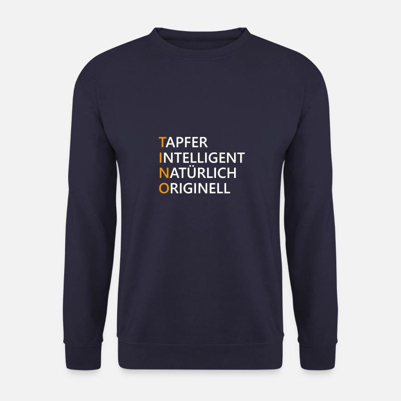 Tino Name Geschenk - Unisex Pullover - Navy