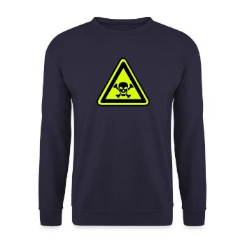 hazard panel head skull dead death 2210 - Unisex Sweatshirt - navy - Front - Alina (178cm) & Michal (187cm)