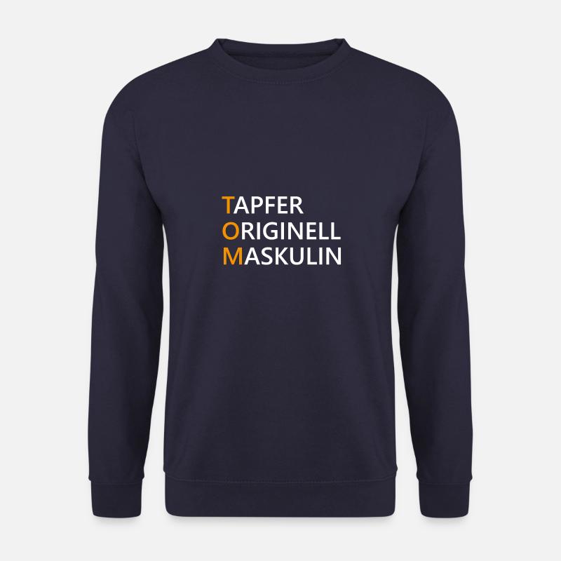 Tom Name Geschenk - Unisex Pullover - Navy