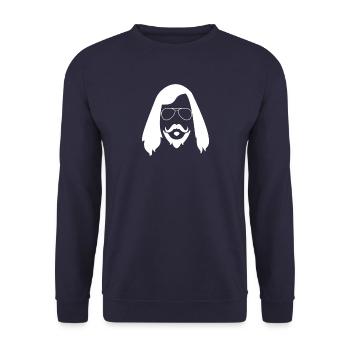 Hippie style - Unisex Sweatshirt - navy - Front - Alina (178cm) & Michal (187cm)