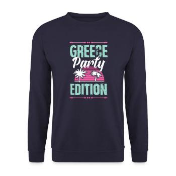 Greece Party Edition - Unisex Sweatshirt - navy - Front - Alina (178cm) & Michal (187cm)