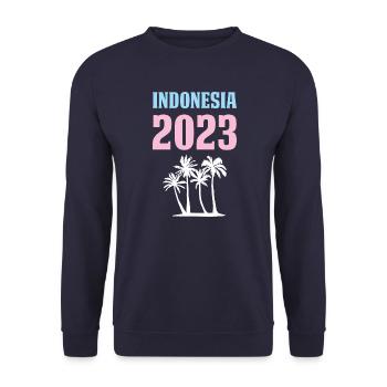 Indonésie 2023 - Sweat-shirt Unisexe - marine - Devant - Alina (178cm) & Michal (187cm)
