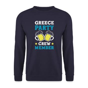 Greece Party Crew - Unisex Sweatshirt - navy - Front - Alina (178cm) & Michal (187cm)