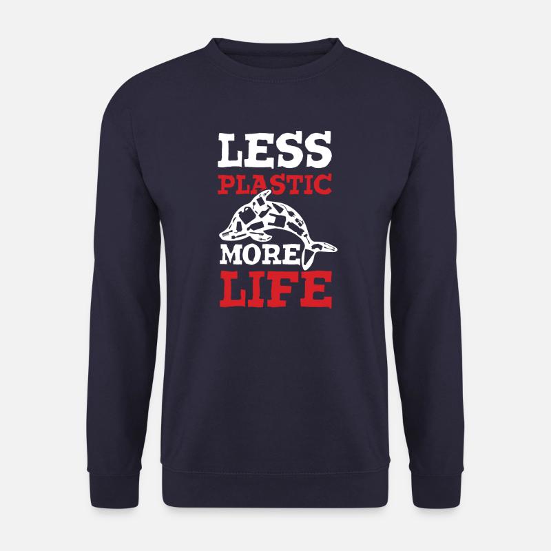Plastic Save the Ocean - Unisex Sweatshirt - navy
