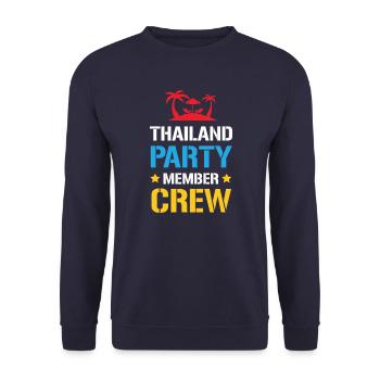 Thailand Party Crew - Unisex Pullover - Navy - Vorne - Alina (178cm) & Michal (187cm)