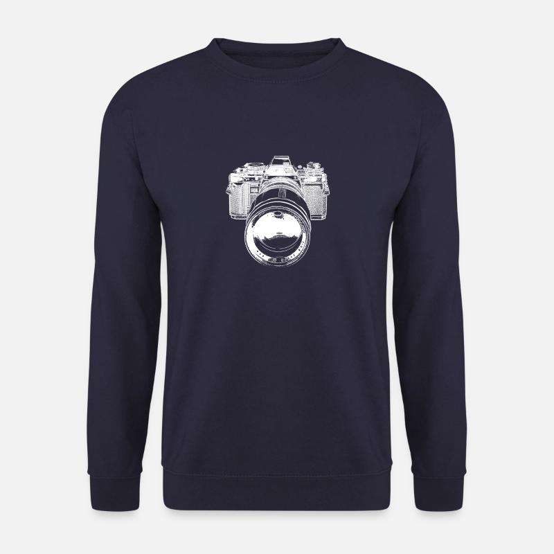 Old camera white - Unisex Sweatshirt - navy