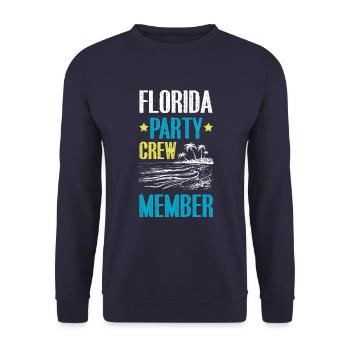 Équipe de fête en Floride - Sweat-shirt Unisexe - marine - Devant - Alina (178cm) & Michal (187cm)