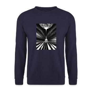 Birth of a Star Space Stars Solar System - Unisex Sweatshirt - navy - Front - Alina (178cm) & Michal (187cm)