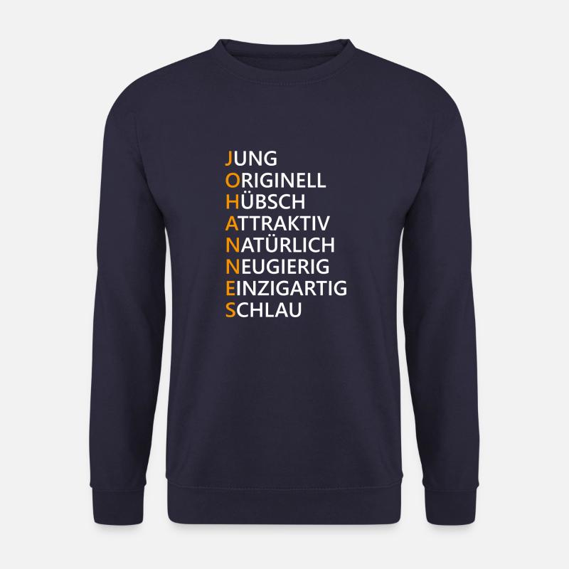 Johannes Name Geschenk - Unisex Pullover - Navy