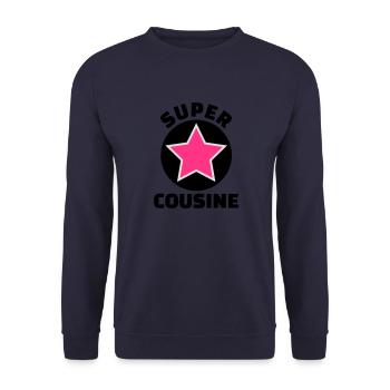 super cousine (v.5) - Sweat-shirt Unisexe - marine - Devant - Alina (178cm) & Michal (187cm)