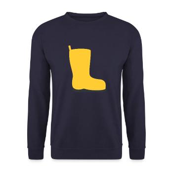 rubber boot - Unisex Sweatshirt - navy - Front - Alina (178cm) & Michal (187cm)