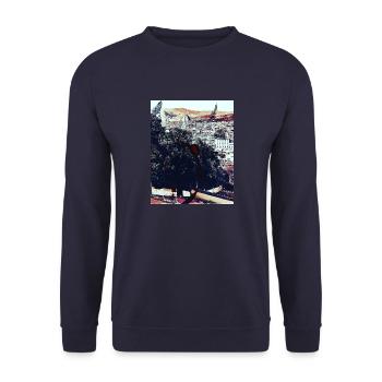 City Trip *Florenz* - Unisex Pullover - Navy - Vorne - Alina (178cm) & Michal (187cm)