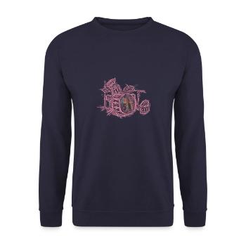 Schlagzeug/Drums - Unisex Pullover - Navy - Vorne - Alina (178cm) & Michal (187cm)
