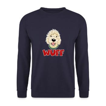 DonWUFF - Unisex Pullover - Navy - Vorne - Alina (178cm) & Michal (187cm)