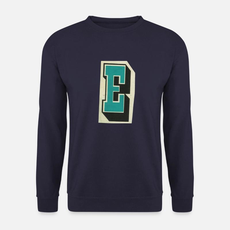 Letter E - Unisex Sweatshirt - navy