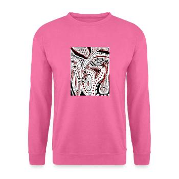 Sabino Lemon ART - Phone scribble T-Shirts - Unisex Pullover - Pink - Vorne