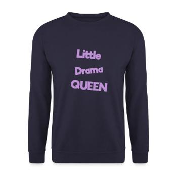 Baby Sayings - Unisex Sweatshirt - navy - Front - Alina (178cm) & Michal (187cm)