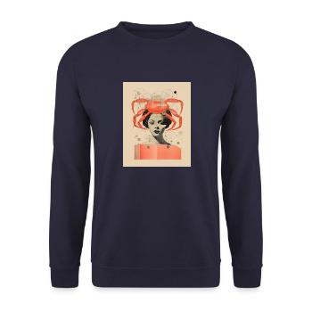 Cancer - Unisex Sweatshirt - navy - Front - Alina (178cm) & Michal (187cm)
