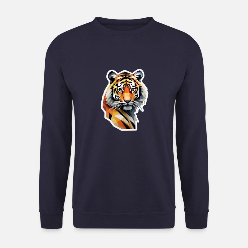 Tiger Polygon - Unisex Pullover - Navy