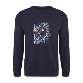Basketteur - Sweat-shirt Unisexe - marine - Devant - Alina (178cm) & Michal (187cm)