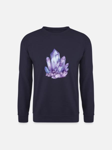 Lila Kristall Gruppe - Unisex Pullover - Navy