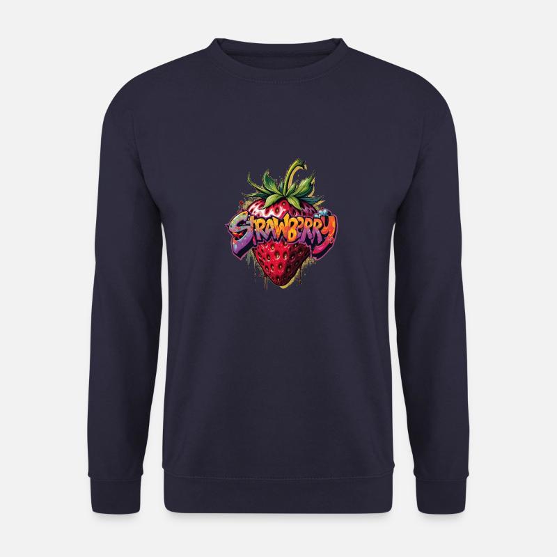 Schöne und leckere Erdbeere - Unisex Pullover - Navy