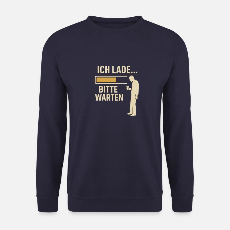 „Ich lade... bitte warten“ – Kaffee-Edition - Unisex Pullover - Navy