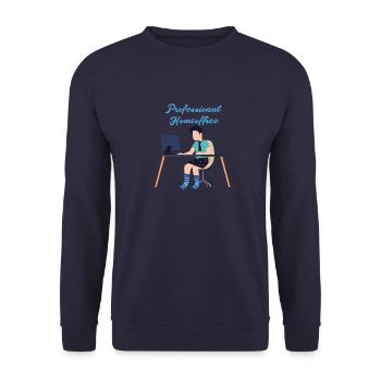 Professional,Home Office, Work,Office - Unisex Sweatshirt - navy - Front - Alina (178cm) & Michal (187cm)