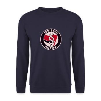 Juristen Antifa - Unisex Pullover - Navy - Vorne - Alina (178cm) & Michal (187cm)