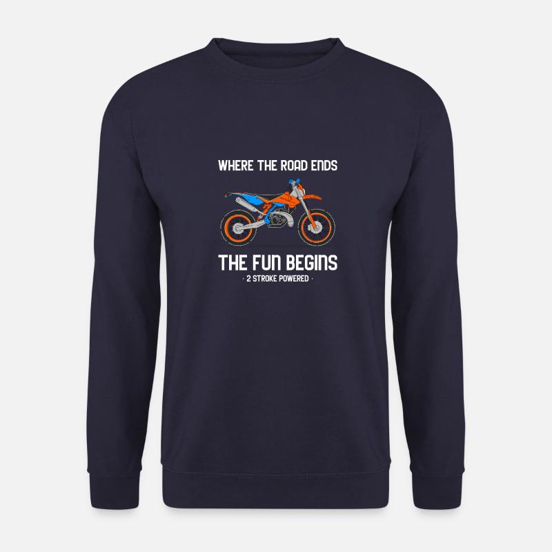 Enduro motorcycle print - Unisex Sweatshirt - navy