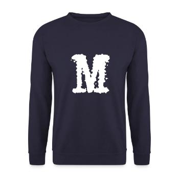 M - Unisex Pullover - Navy - Vorne - Alina (178cm) & Michal (187cm)
