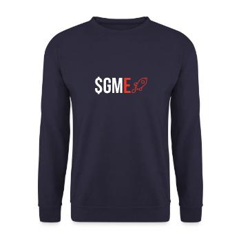 GME - Unisex Sweatshirt - navy - Front - Alina (178cm) & Michal (187cm)